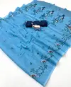 Kalamkari Linen Printed Saree Collections